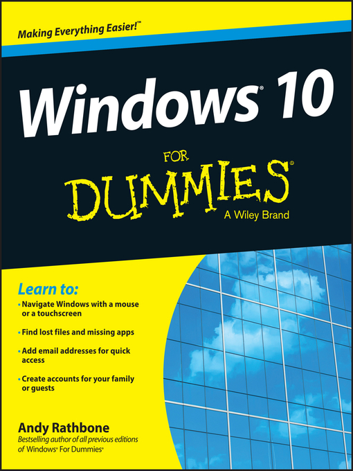 Title details for Windows 10 For Dummies by Andy Rathbone - Available